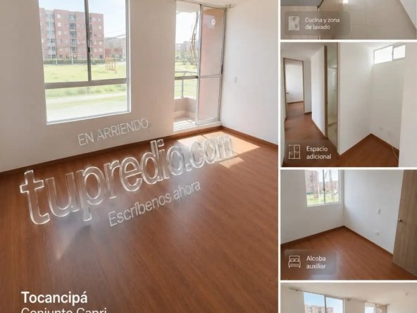 3 habitaciones, 2 baños, balcón. Conjunto Capri. Agenda tu visita.