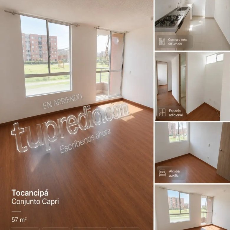 3 habitaciones, 2 baños, balcón. Conjunto Capri. Agenda tu visita.